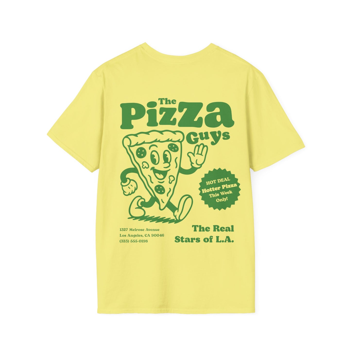 Pizza Cartoon T-Shirt (double sided)