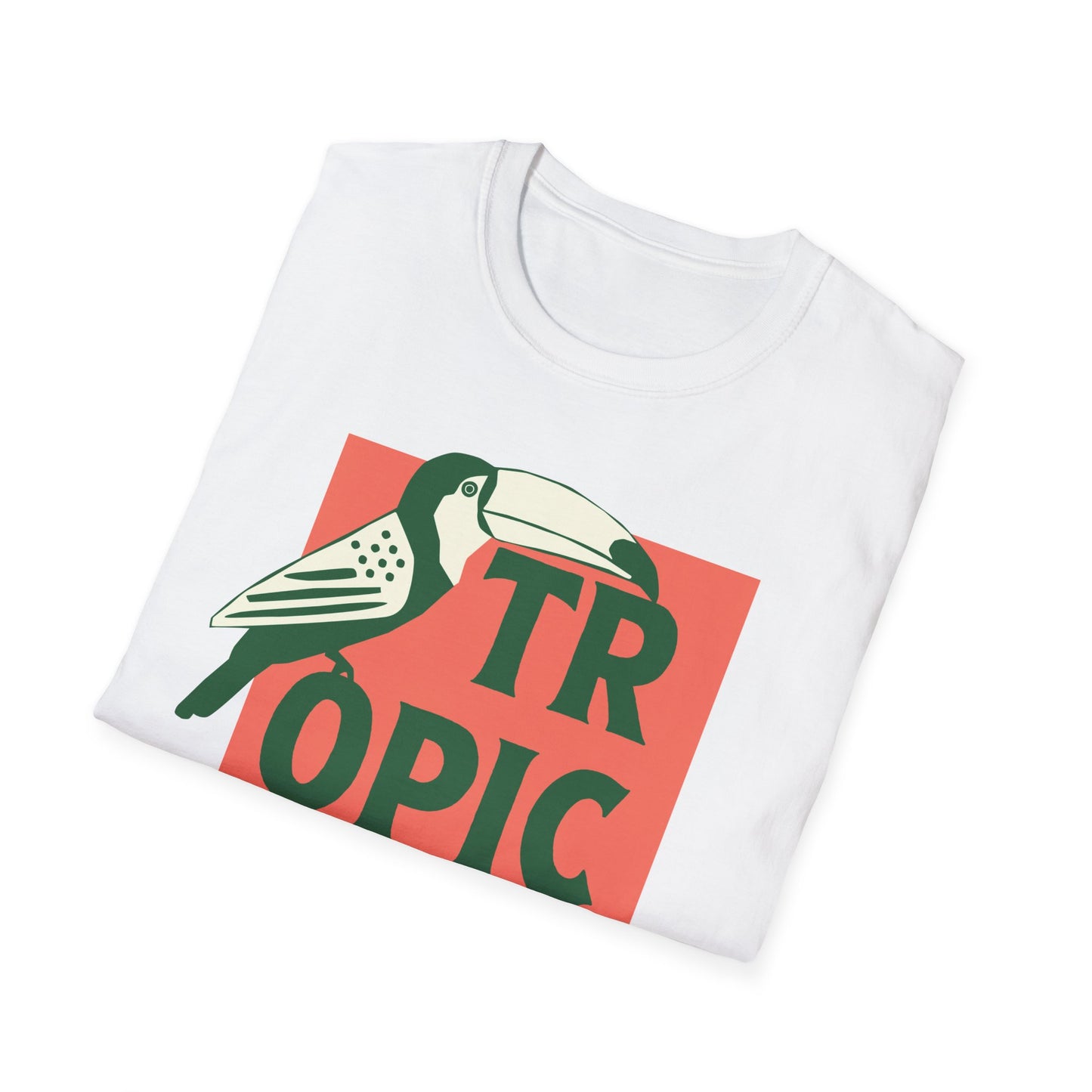 Tropical Toucan T-Shirt on Pink