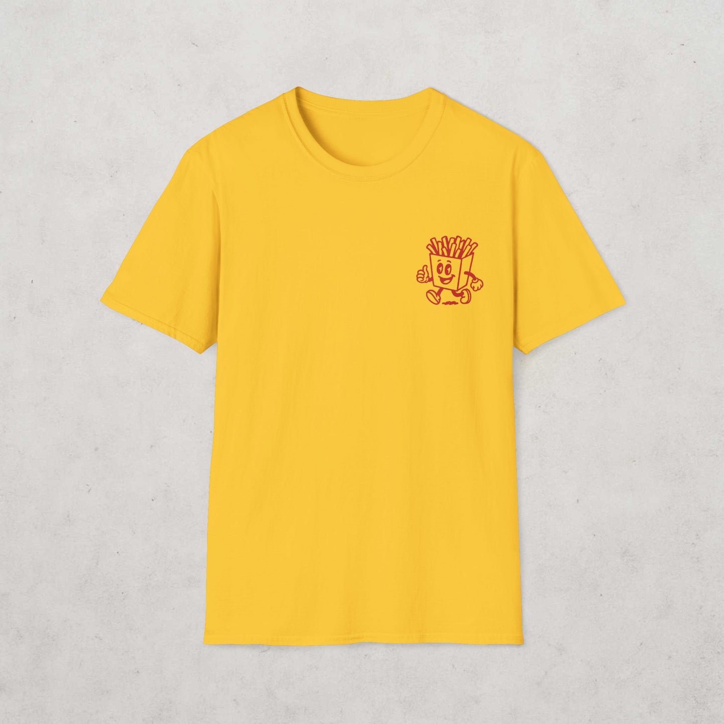 French Fries Cartoon T-Shirt (double sided)