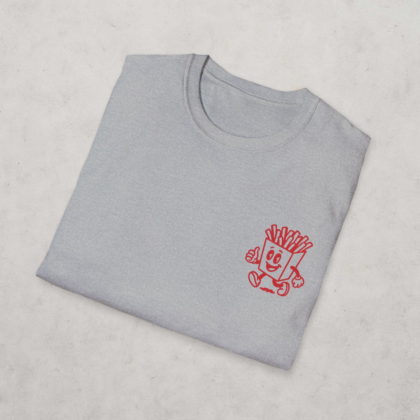 French Fries Cartoon T-Shirt (double sided)