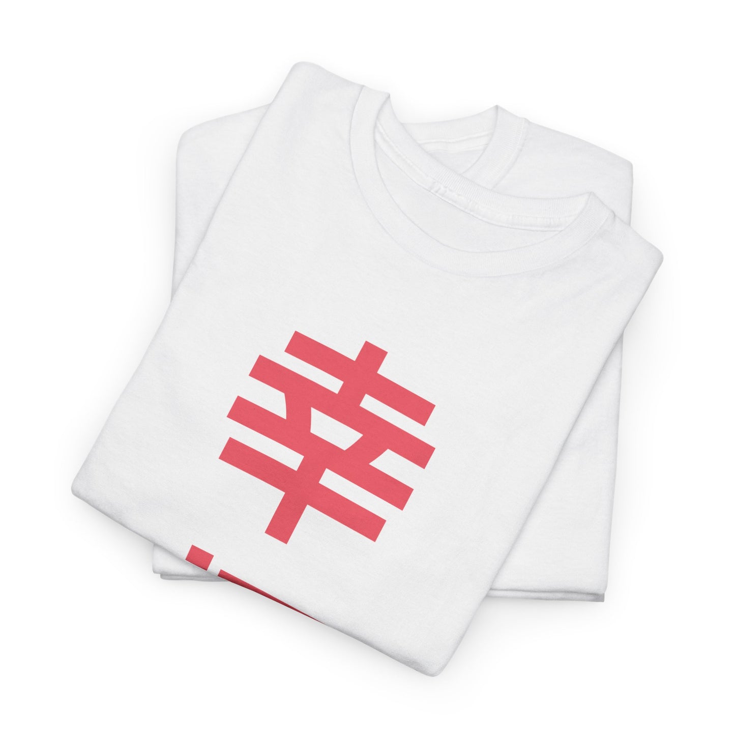 Japanese 'Happiness' Heavyweight T-Shirt in Pink
