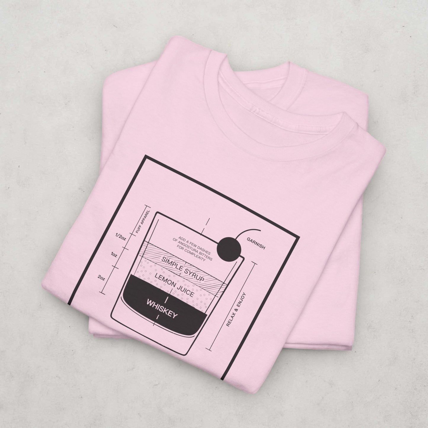 Whiskey Sour T-Shirt | Vintage Cocktail Recipe Graphic Tee