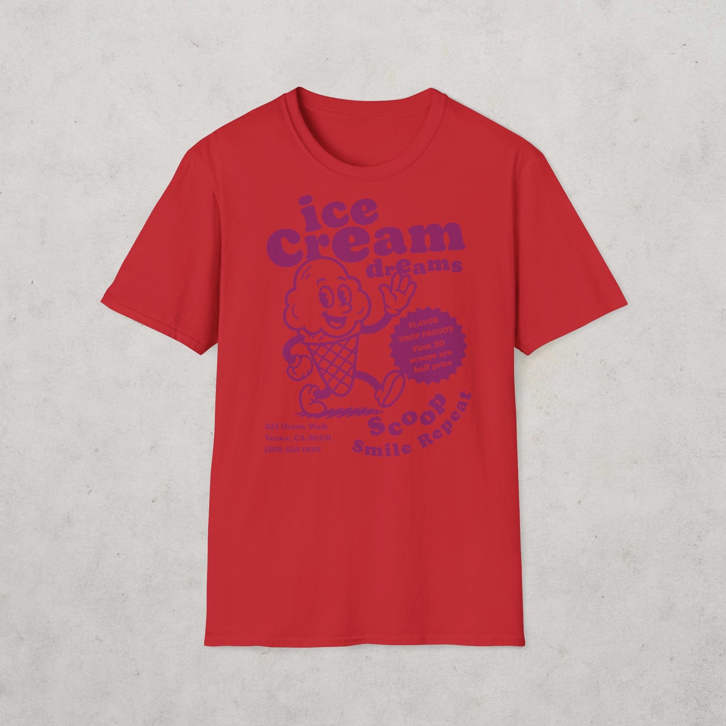Ice Cream Dreams Cartoon T-Shirt