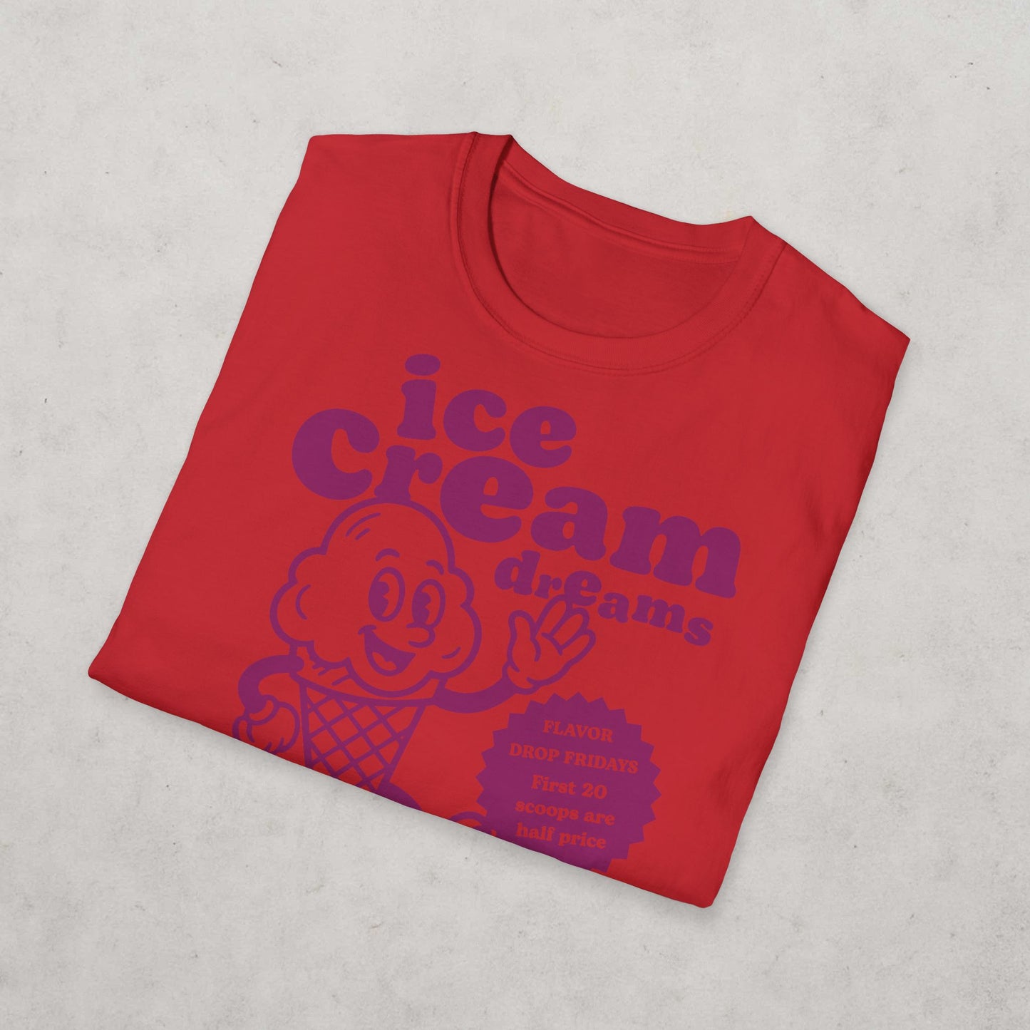 Ice Cream Dreams Cartoon T-Shirt