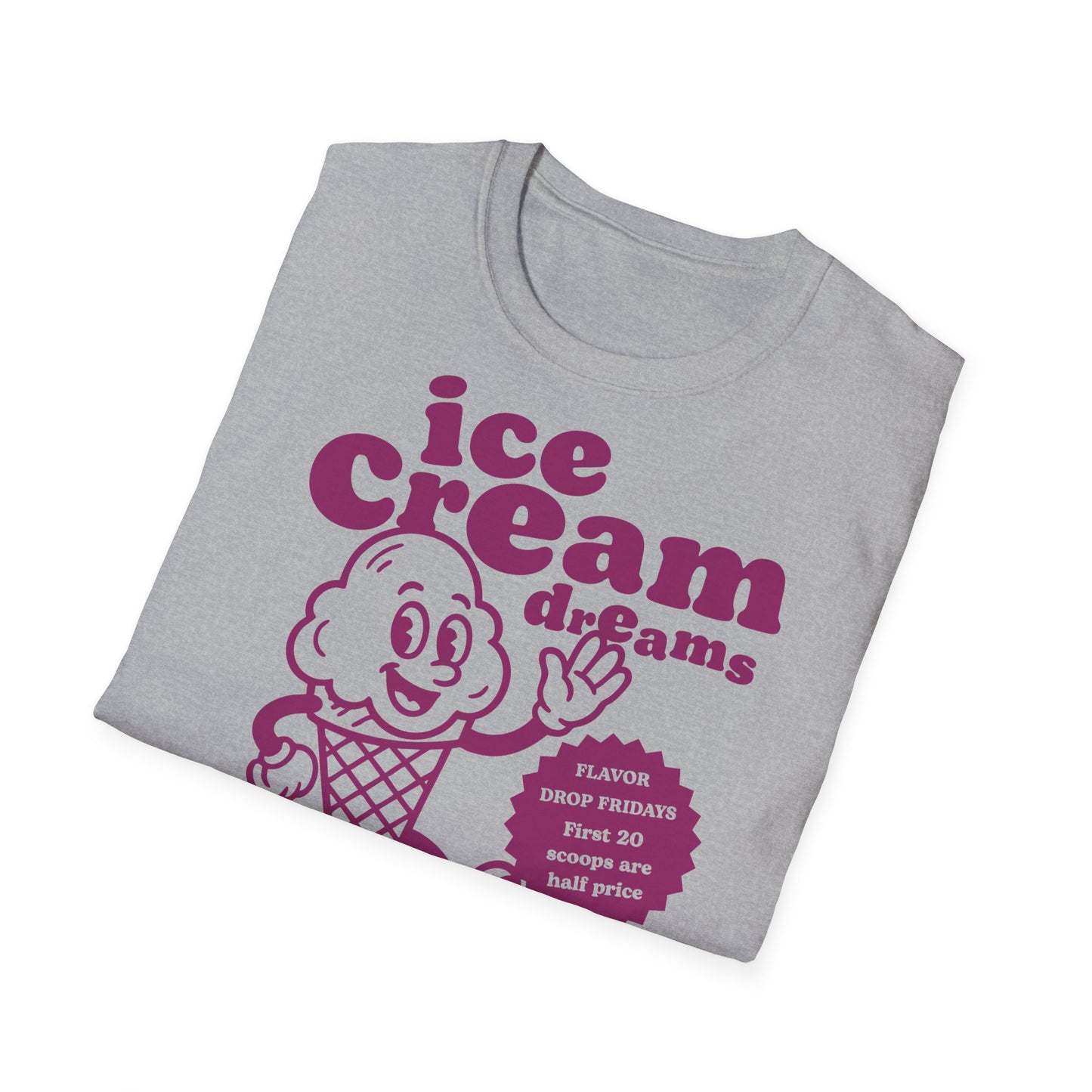Ice Cream Dreams Cartoon T-Shirt