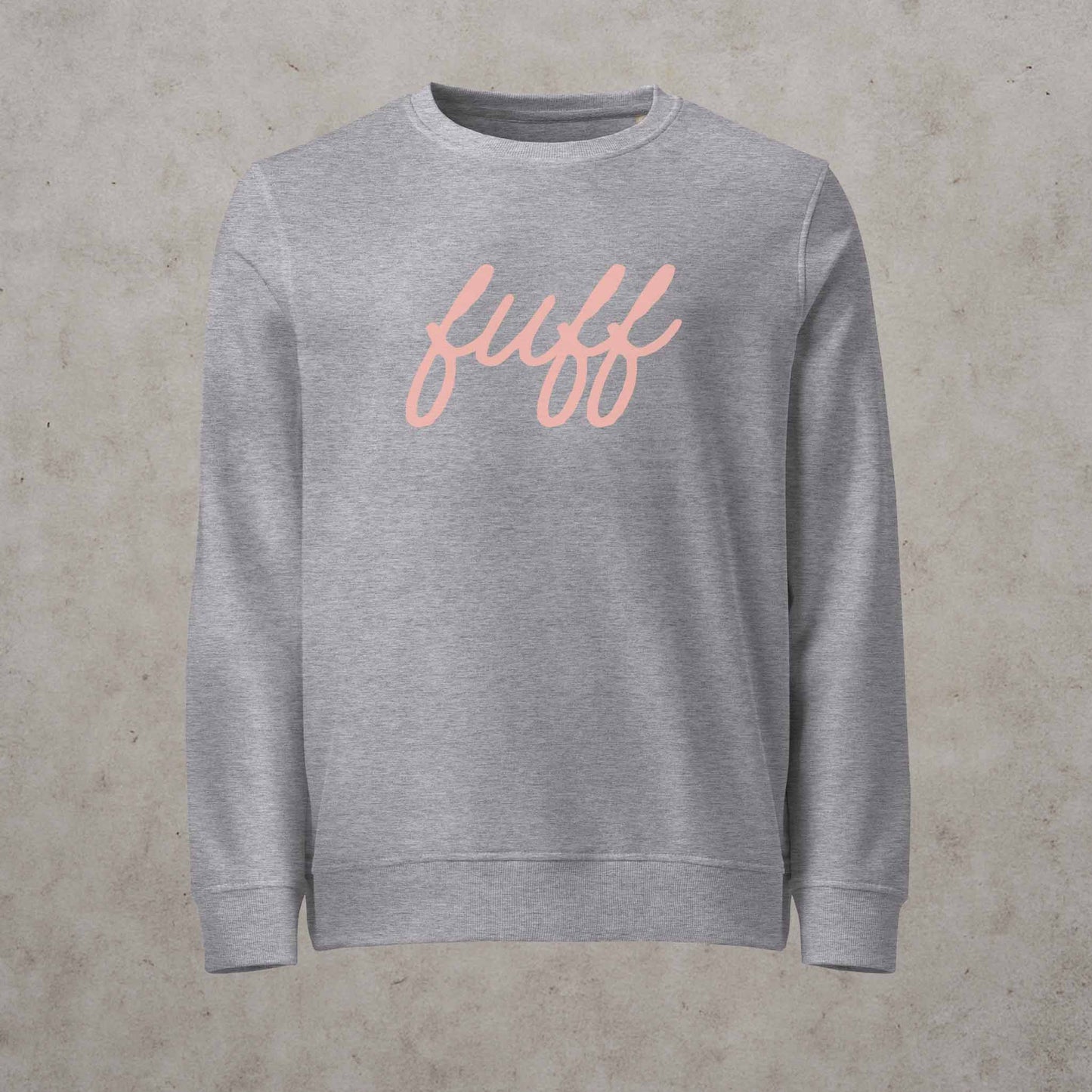 Fuff Organic Sweatshirt - Pink Lettering