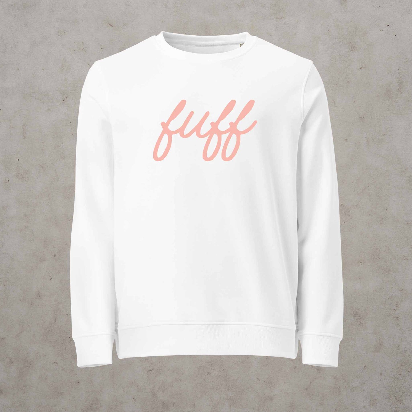 Fuff Organic Sweatshirt - Pink Lettering