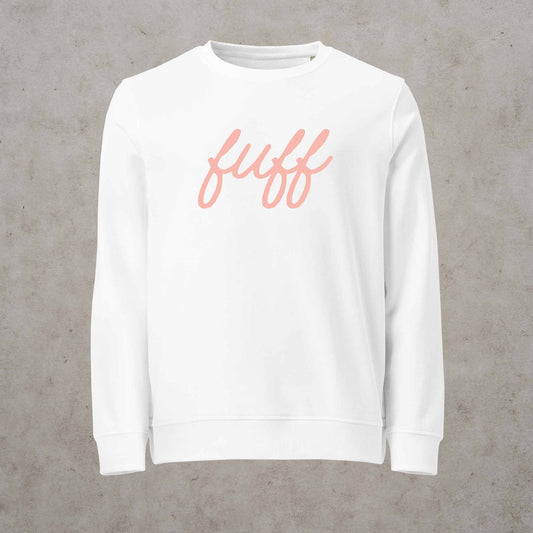 Fuff Organic Sweatshirt - Pink Lettering