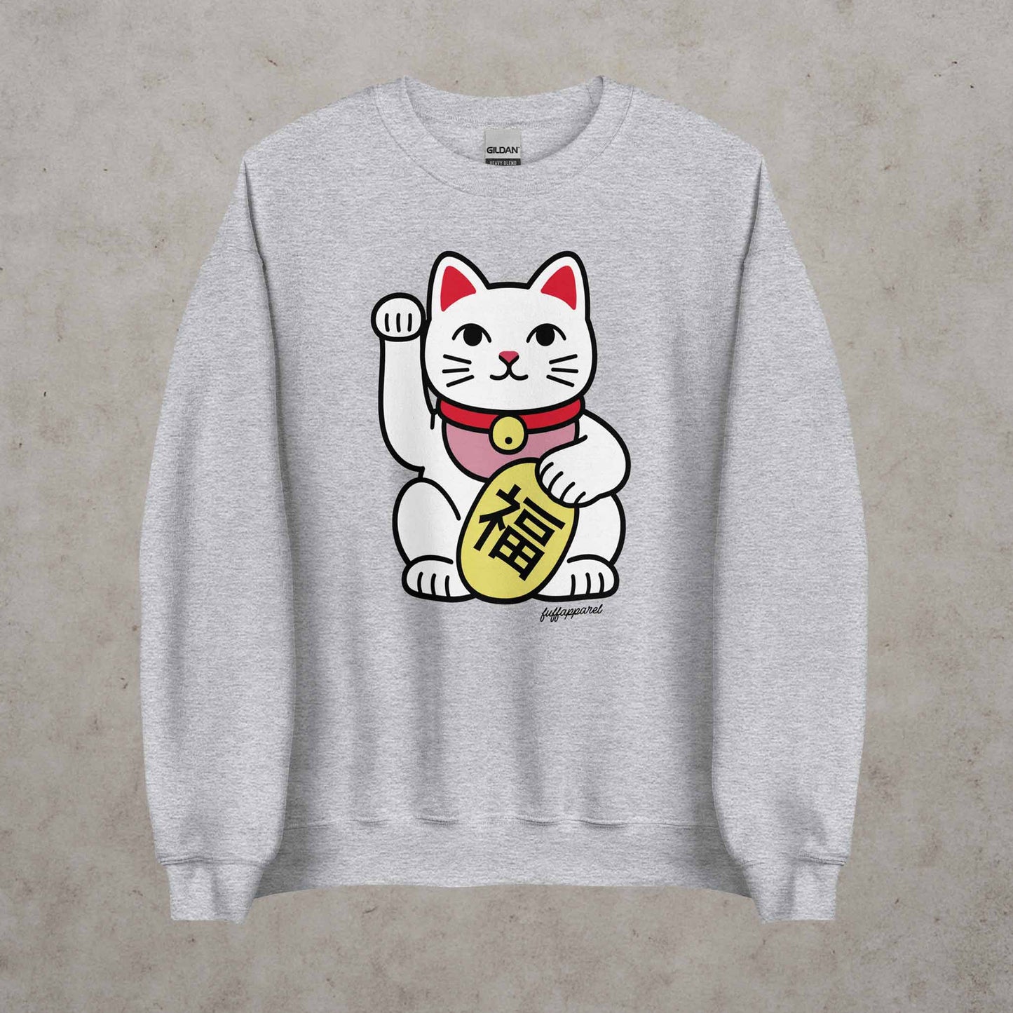 Japanese 'Lucky Cat' Maneki Neko Sweatshirt