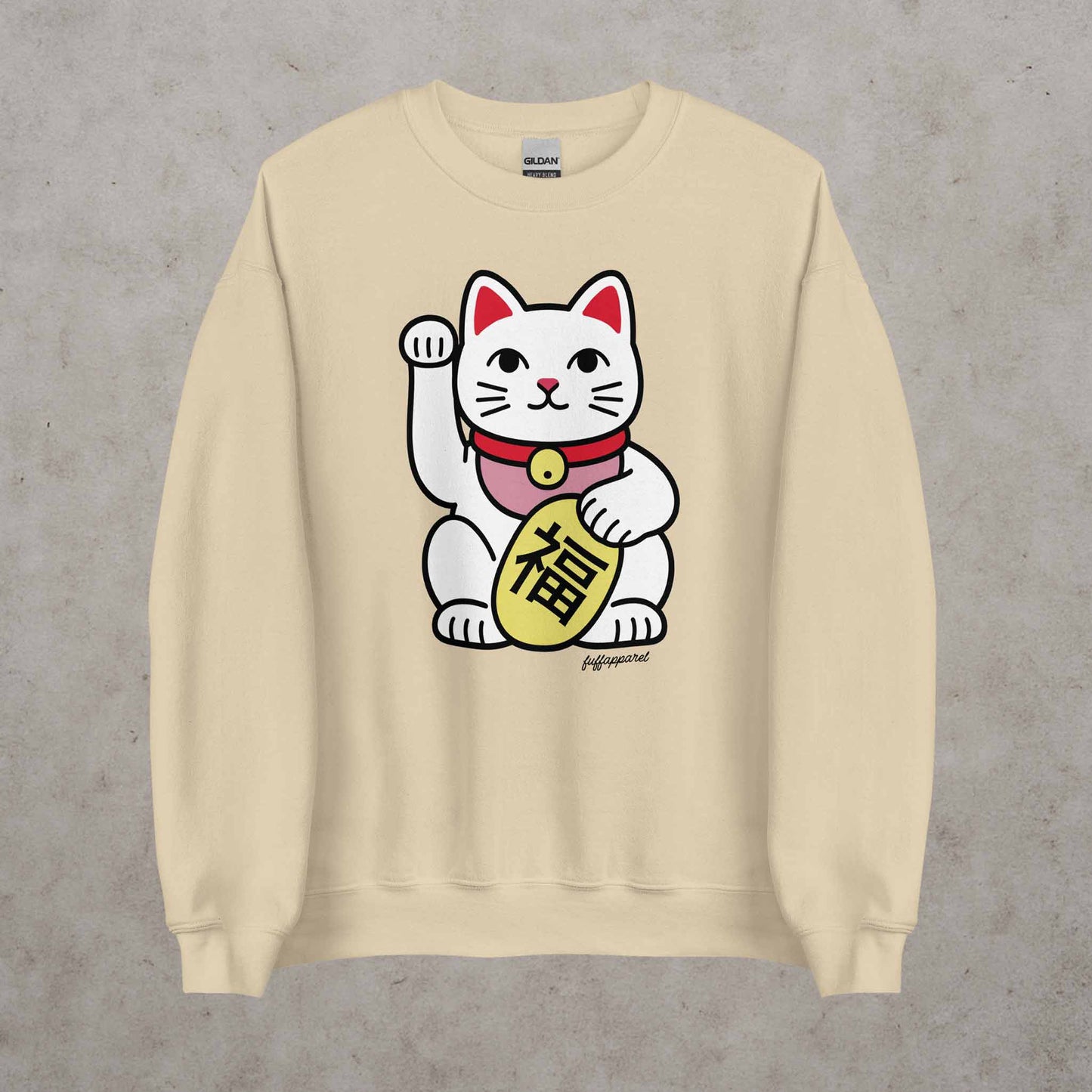 Japanese 'Lucky Cat' Maneki Neko Sweatshirt