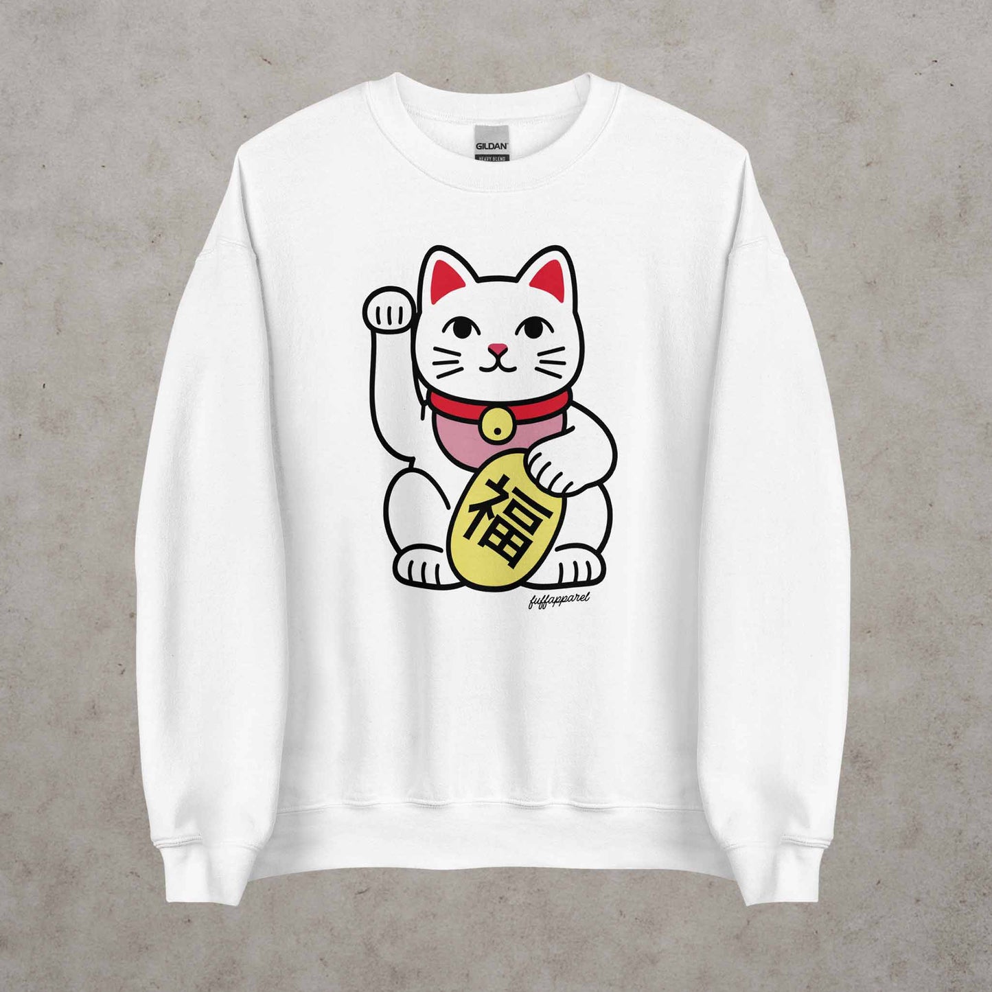 Japanese 'Lucky Cat' Maneki Neko Sweatshirt
